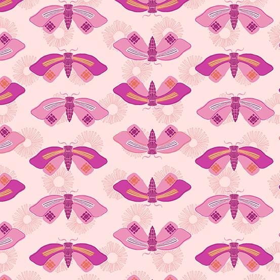 Wandering - Butterflies Pink A-761-E