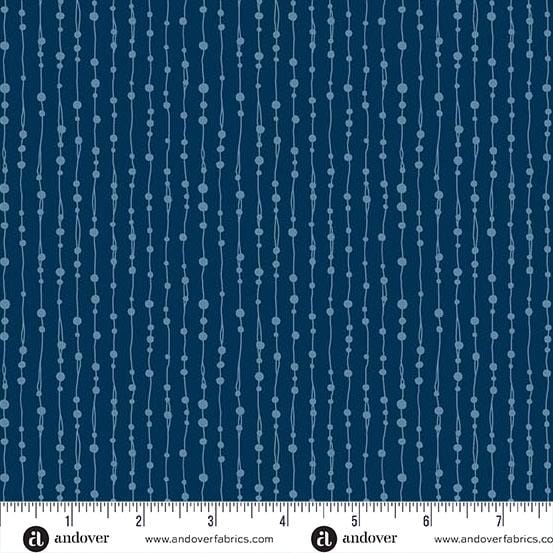 Whimpsy - Navy Beaded Curtain A-1659-B