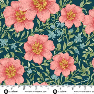 Luscious Garden Deep Prussian - Sparrow Falls A-10387-B
