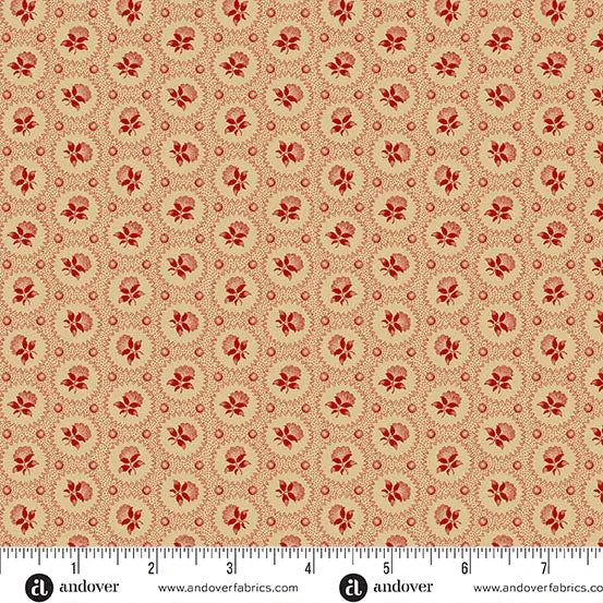 Medallion Rose Crimson - Trunk Treasures A-7641-R1
