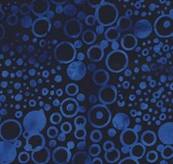 Royal Blue Twilight Circles  By Jacqueline de Jonge 3693Q-X