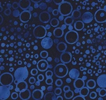 Royal Blue Twilight Circles  By Jacqueline de Jonge 3693Q-X