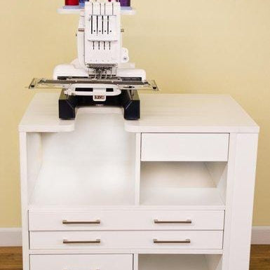 Arrow Sewing - Ava Embroidery Cabinet - White for Janome & Juki Machines 9301J