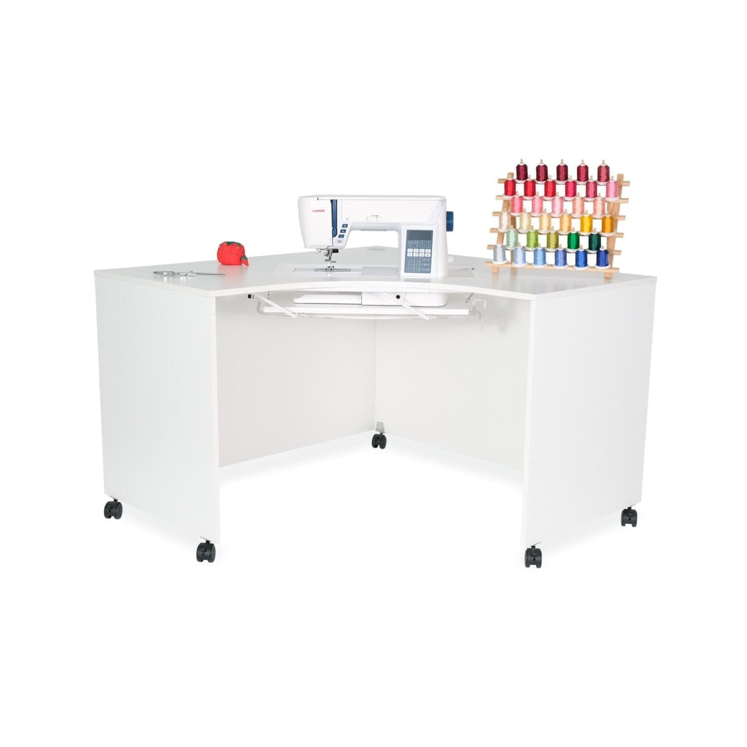 Arrow Sewing - Modular White Corner Sewing Cabinet – Stitchin Heaven