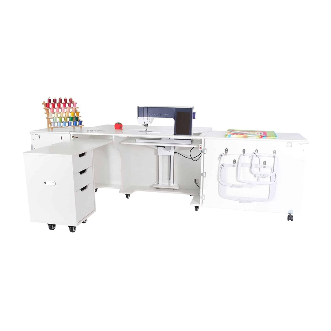 Arrow Sewing - Outback XL Ash White Electric Sewing Cabinet K9611EL