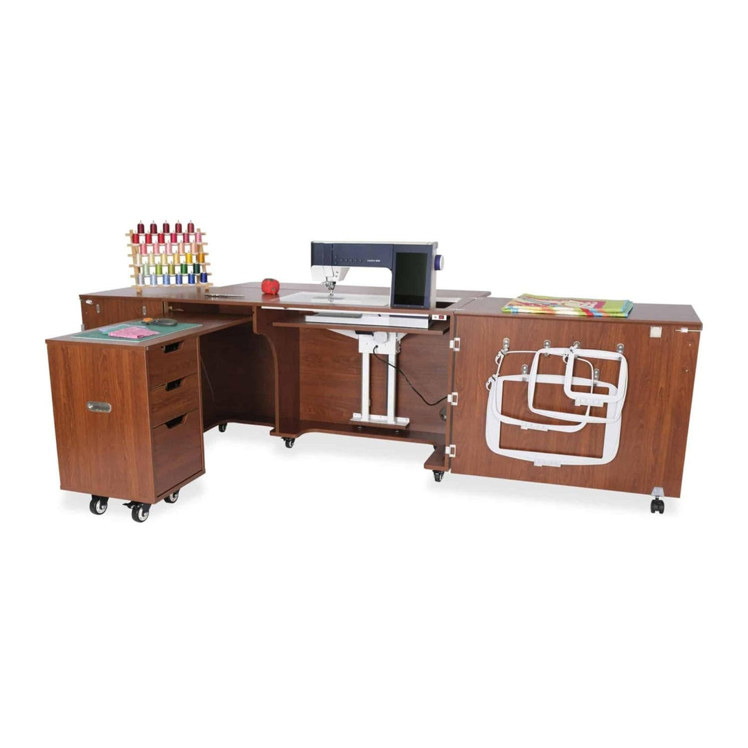 Arrow Sewing - Outback XL Teak Electric Sewing Cabinet K9605EL