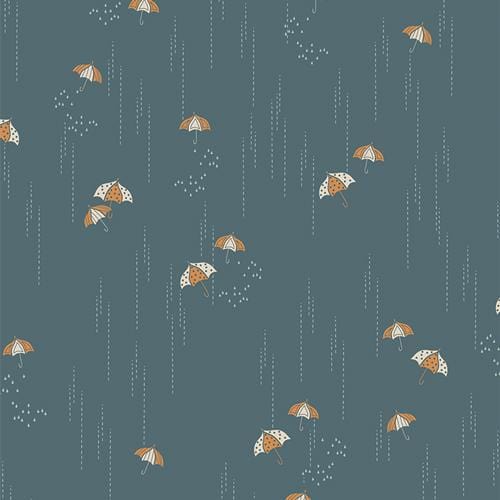 Art Gallery Fabrics - The Softer Side - Rainbrella Storm TRB7001
