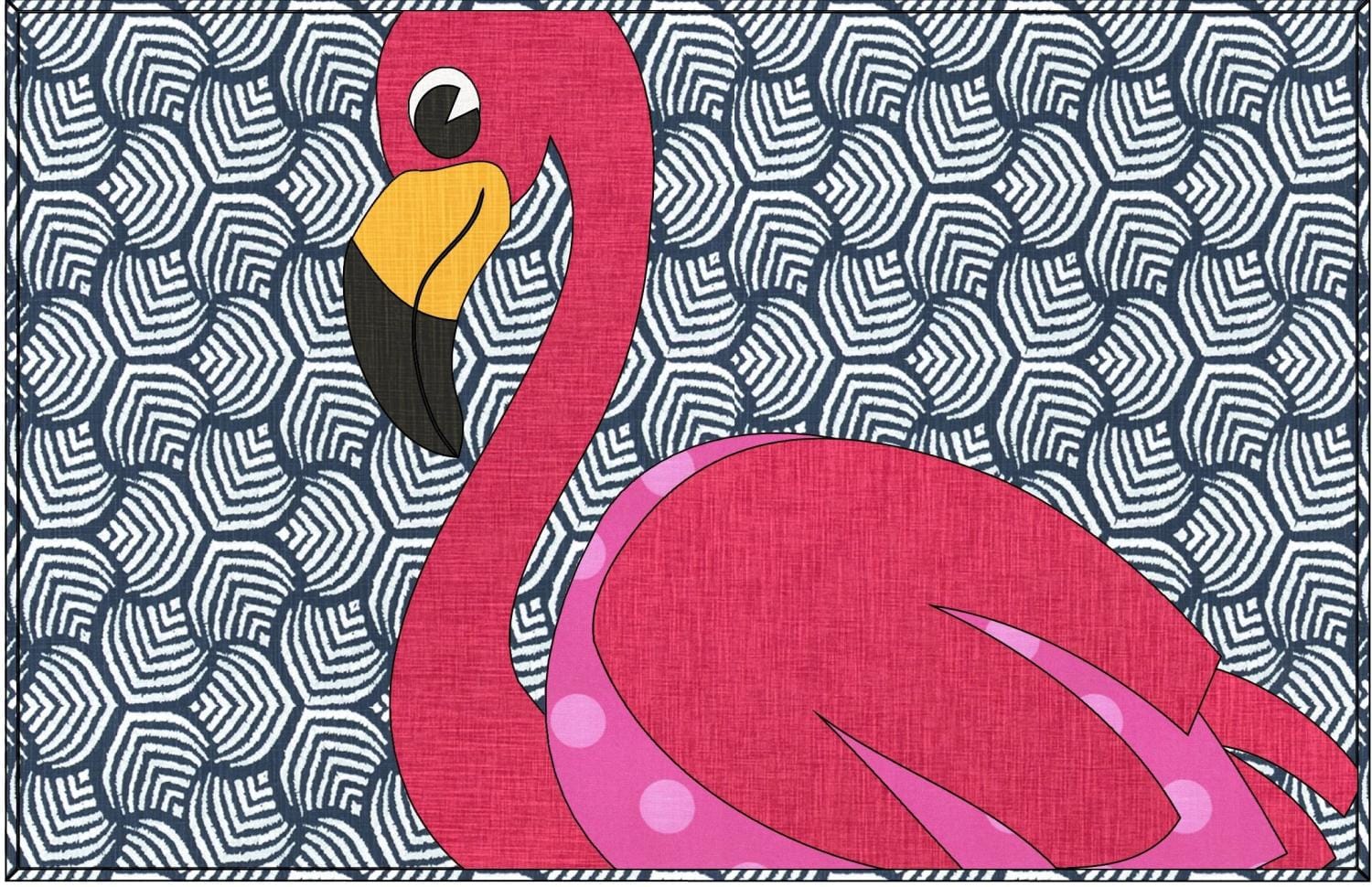 Flo-Mingo Rug A Month Pattern - By BEHG Designs FLO-MINGO-PAT
