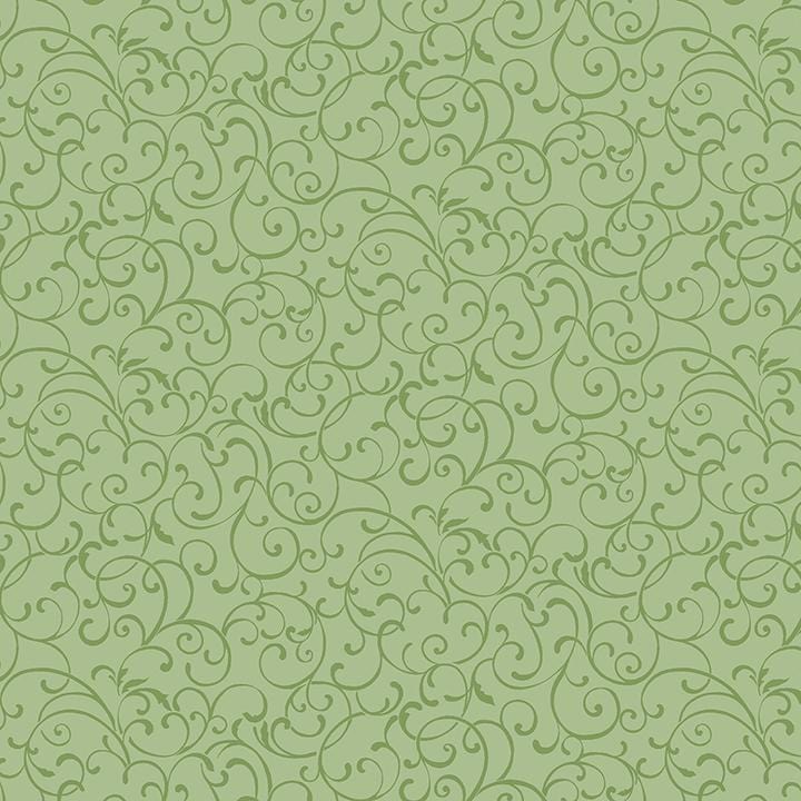 A Botanical Season - Seasonal Scroll Green 13466-44