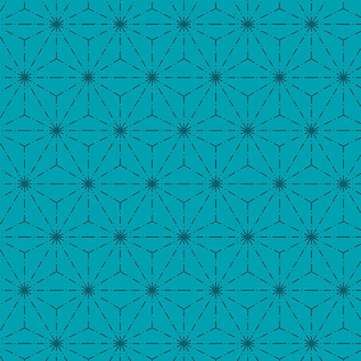 Blossom Hollow - Stitches Teal 13617-54