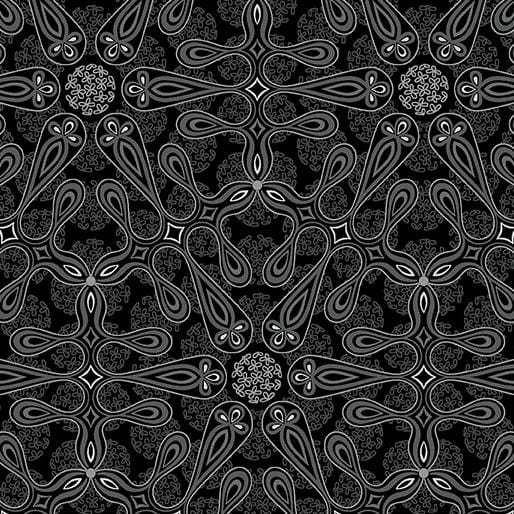 Botanica - Medallion Charcoal 13683-13