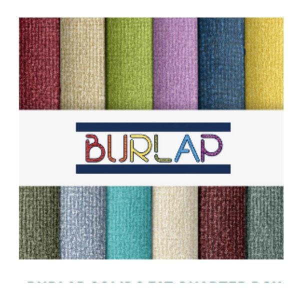 Burlap - Fat Quarter Box FQBURBX