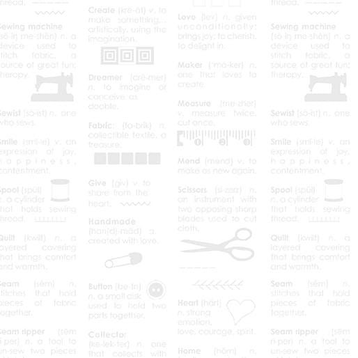 Chalk Garden - Maker Dictionary White/White 13090-91