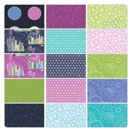 City Scape Night - 10" Squares CSN10PK
