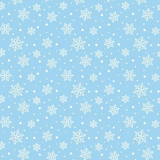 Country Christmas - Jolly Snow Light Blue 14011-05