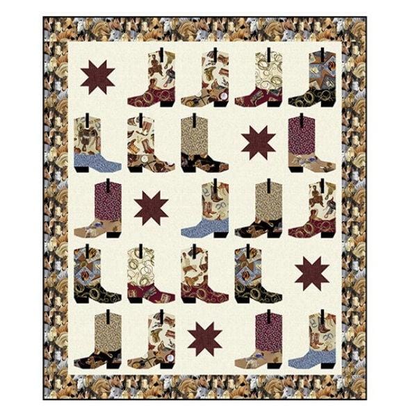 Cute Boot Quilt Kit CUTBTKT