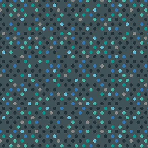 Dazzle Dots - Confetti Drop Charcoal 1620613B