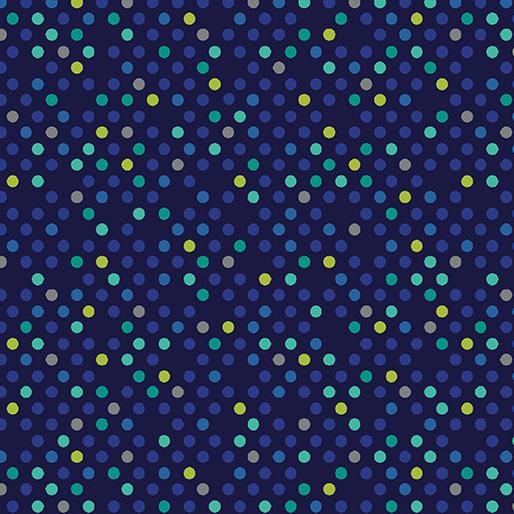 Dazzle Dots - Confetti Drop Navy 1620655B