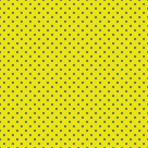 Dazzle Dots - Snazzy Squares Citron/Grey 1620741B