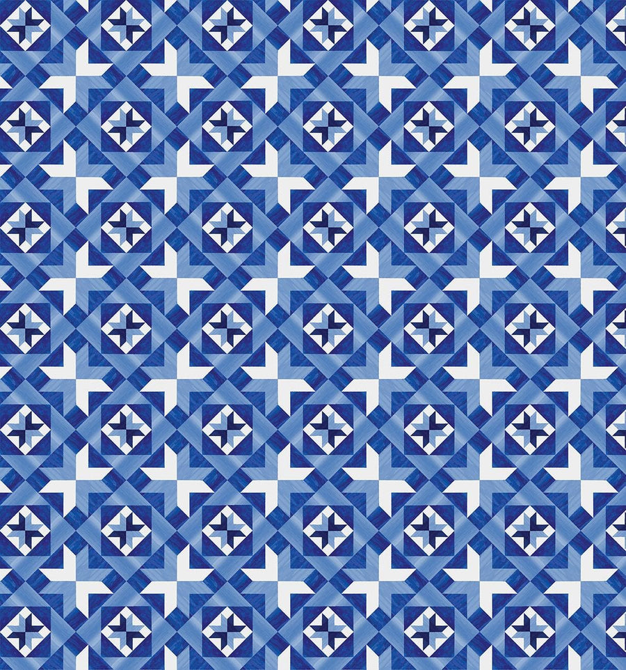 Faith, Family, Freedom - Patriotic Geo Blue 14832-54