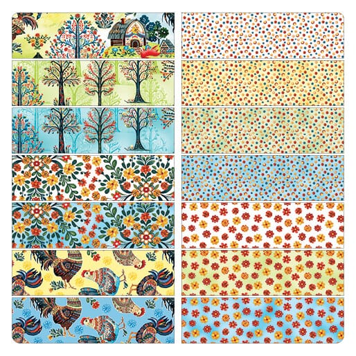 Farm Feathered Folk - Precut 10x10 Pack FRF10PK