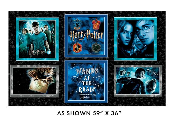 Harry Potter - HP Pillow Panel Black 15221W-12