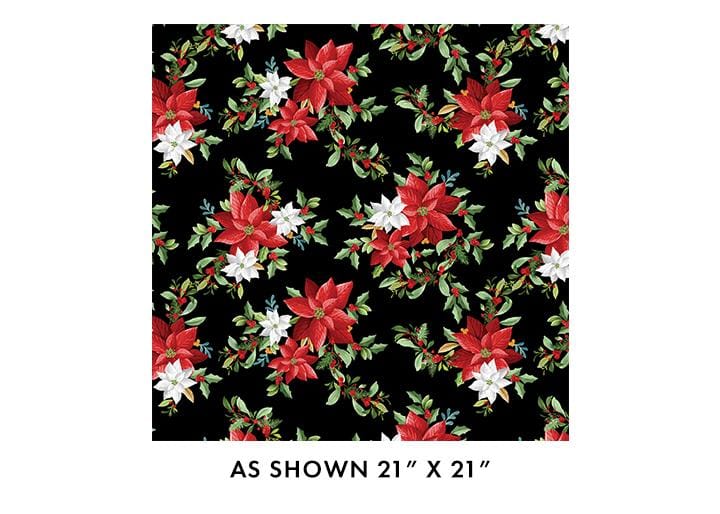 Heartland Holiday - Poinsettia Bouquet Black 15175-12