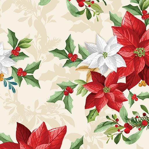 Heartland Holiday - Poinsettia Bouquet Cream 15175-07