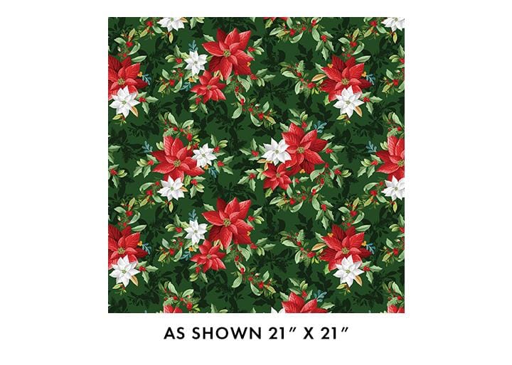 Heartland Holiday - Poinsettia Bouquet Green 15175-44