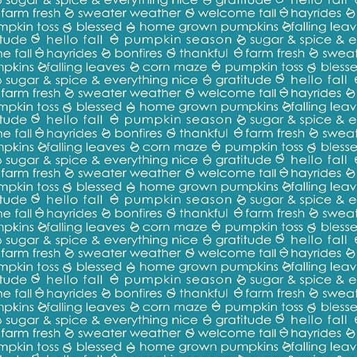 Hello Pumpkin - Autumn Sentiment Blue 16289-55