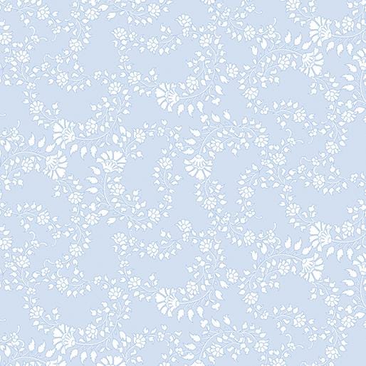 Inspired Blooms- Floral Trail Light Blue 16215-50