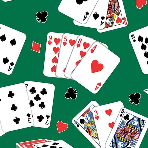 Let's Play - Playing Cards Green 14815-44