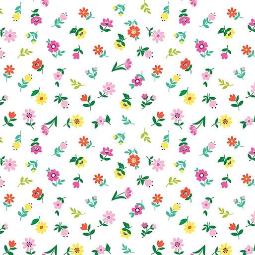 Love Grows Here - Sweet Flowers White 14671-09