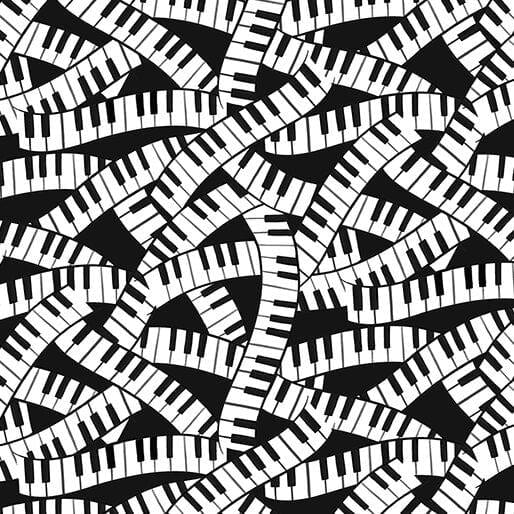 Making Music - Piano Keys Black 14768-12