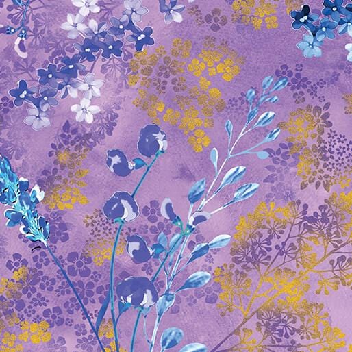 Metallic Impressions - Metallic Sprigs Violet 14065M-64