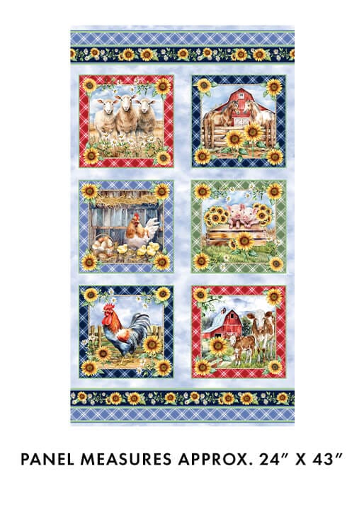 Panel Blue - Green Acres 15335-54