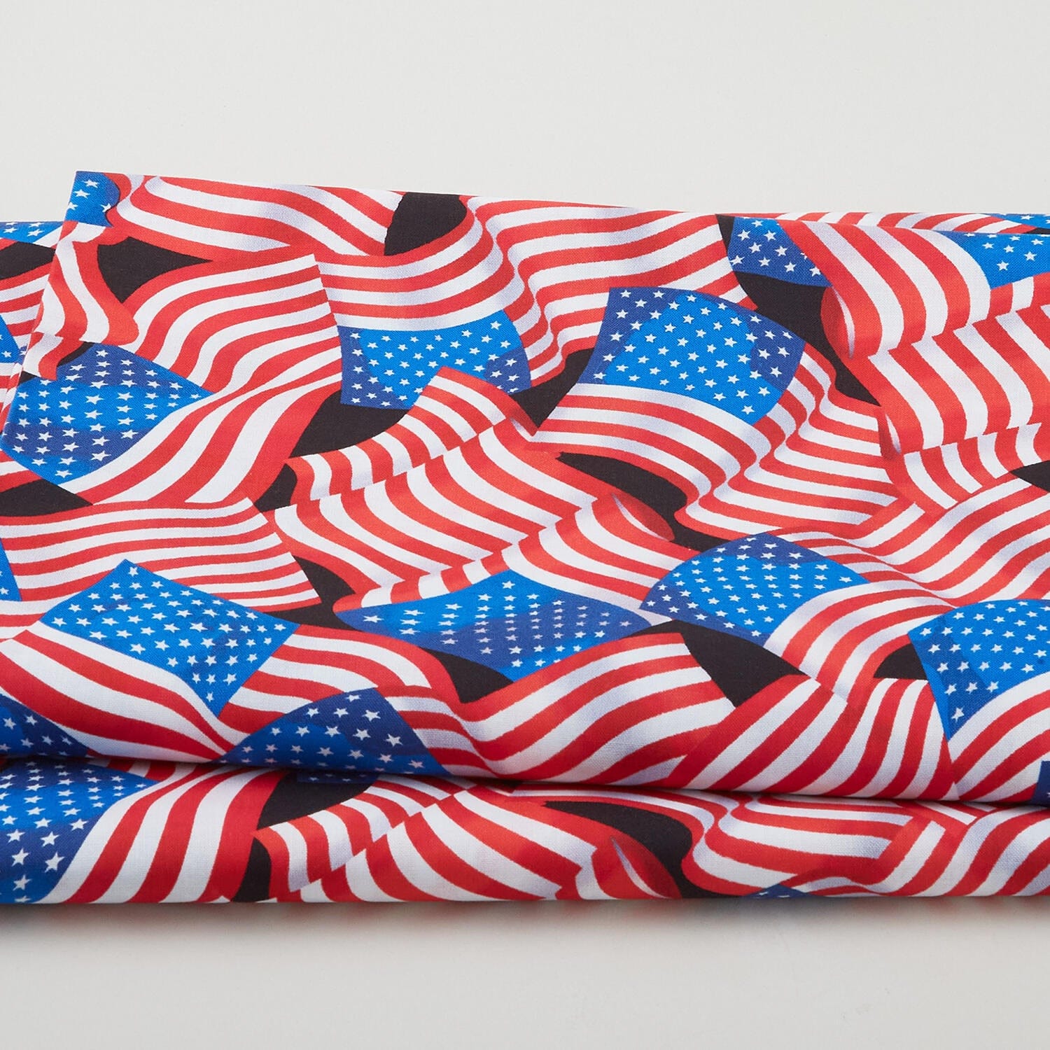 Patriotic 108" Cotton Fabric - Flag Celebration Black (Benartex) 12894W-12