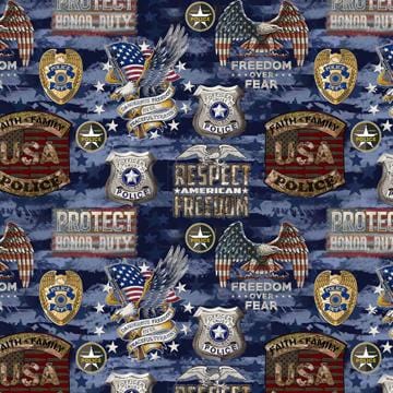 Police - Police Dept Camo Flag 1338PD