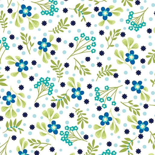 Secret Garden - Sprigs Navy 13695-11