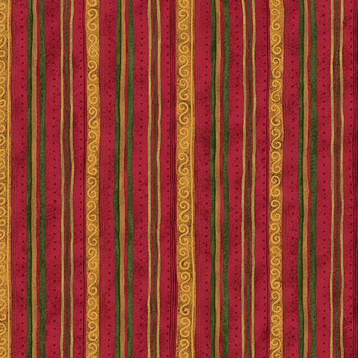 Star of Wonder Star of Light - Scroll Stripe Red 17066-10