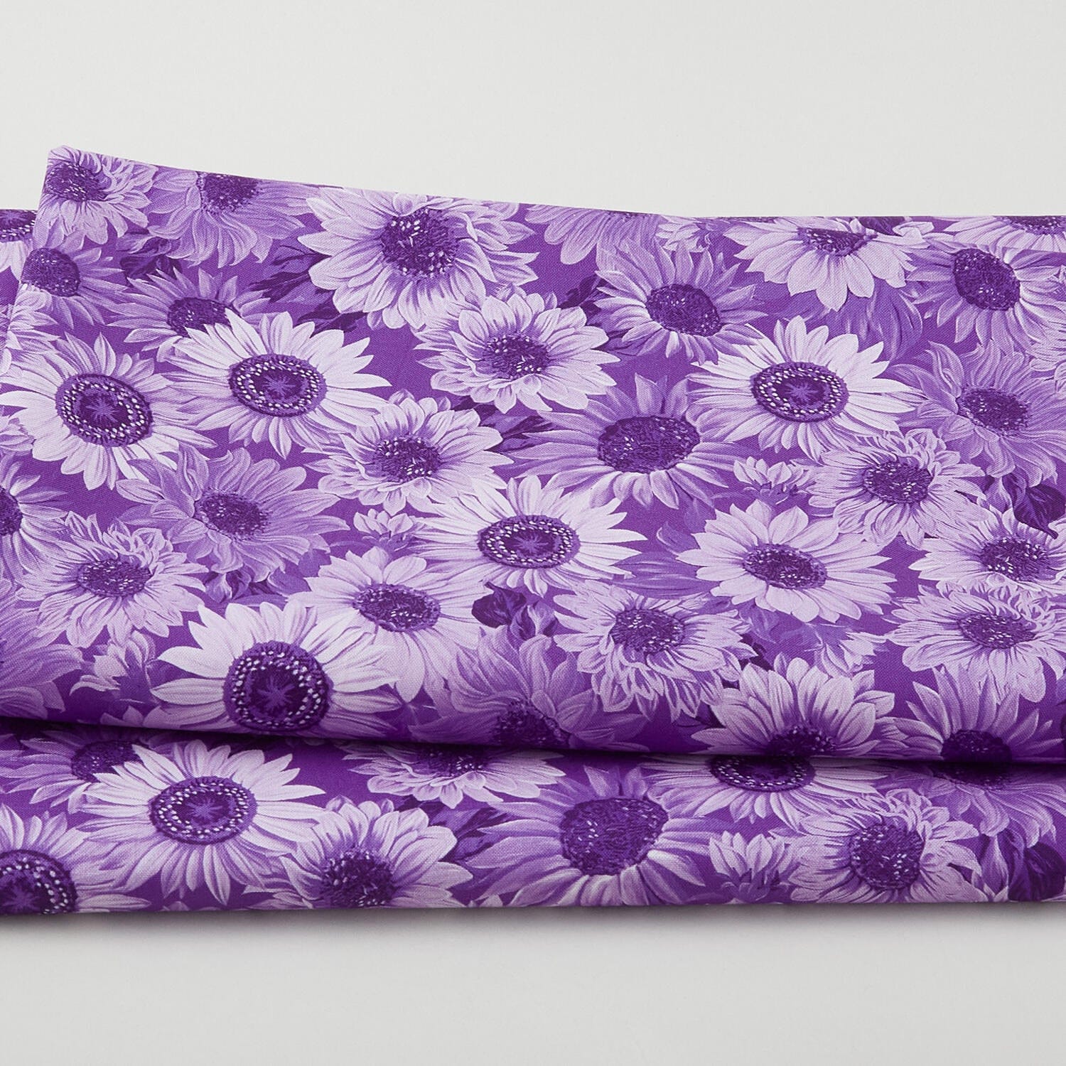 Sunflower Whispers 108" Wide Cotton Fabric - Sunflower Whisper Purple (Benartex) 9936W-66