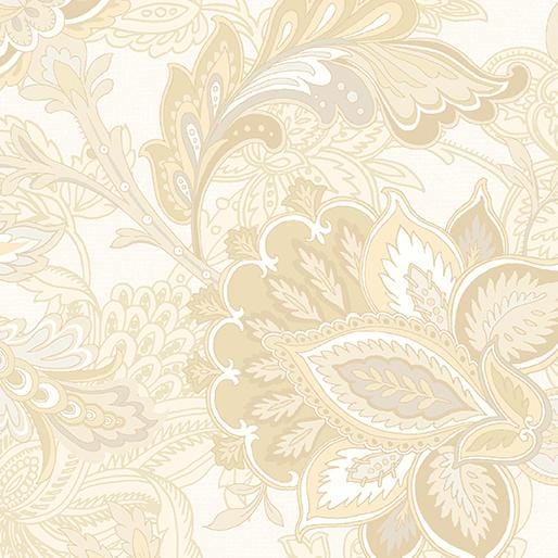 The Drawing Room - Footstool Cream 108" Wide 17014W07B