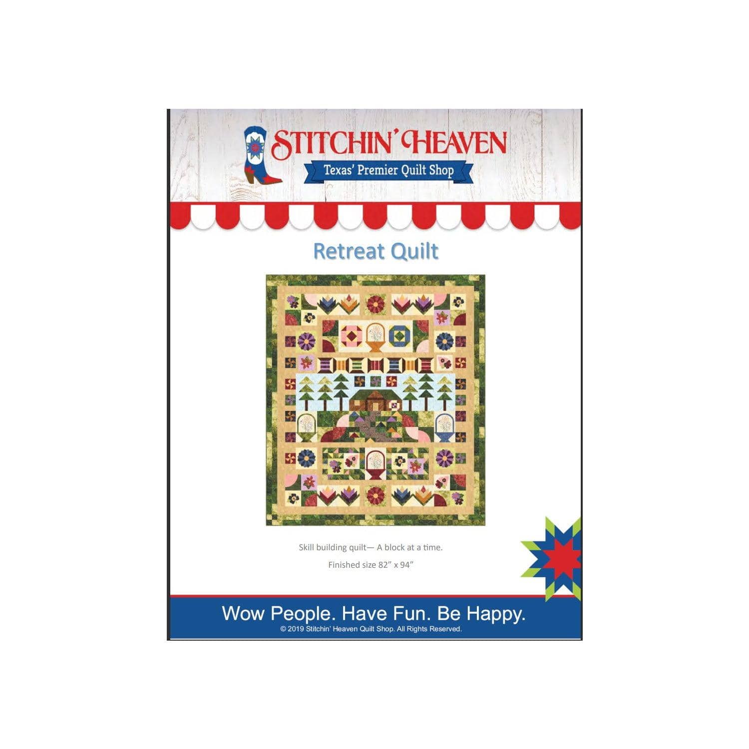 Stitchin' Heaven - Retreat Quilt Pattern RETREATQPATTERN