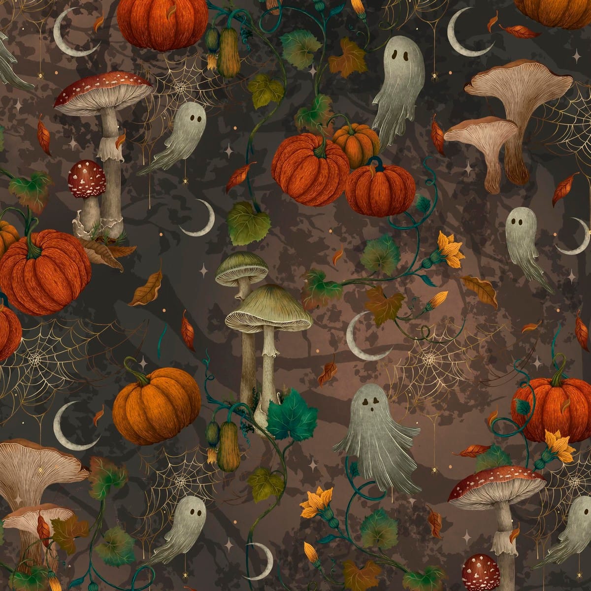 Mushrooms and Ghosts - Harvest Haunt B-4806-97