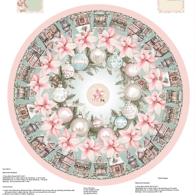 Tree Skirt Panel - Christmas Magic B-2028P-70