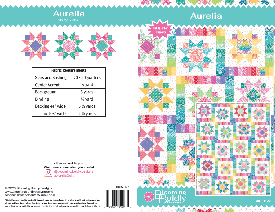 Aurelia Quilt Pattern AURELIA-PAT