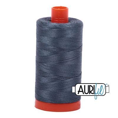 Aurifil Cotton Mako 50wt 1300m - Large Spool in Medium Gray 1050-1158