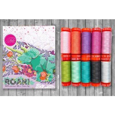 Aurifil - Roar by Tula Pink 10pk Thread TP50RC10