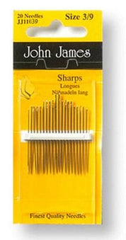 John James Sharps #3/9 Blister Pack Needles 12/bx 6575-39