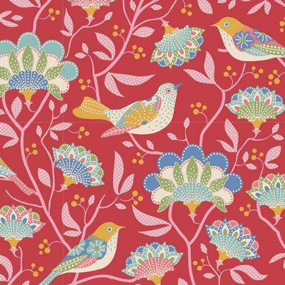 Jubilee - Bird Tree Red TIL100544-V15